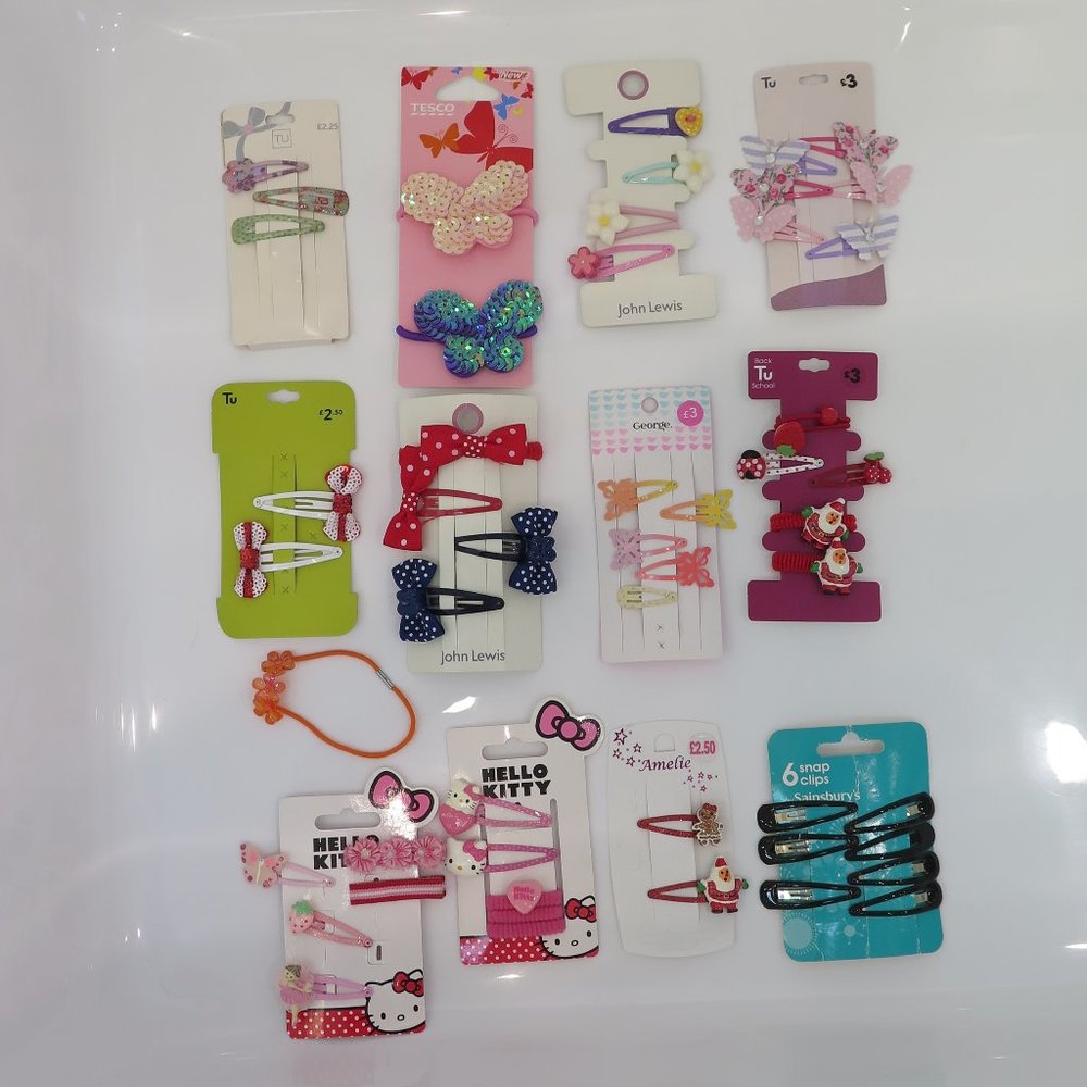 Selection of hair slides